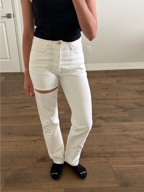 Agolde Lana Slice Jeans White Size 25